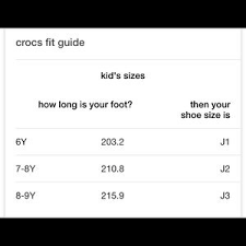 Blue Crocs J1 Size 6