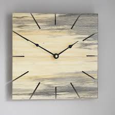 Square Clock Pine Clock Gift