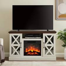 Mainstays Farmhouse Fireplace Tv Stand