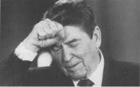 Image result for reagan looking stupid gif