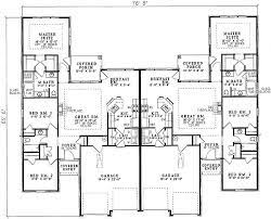 Plan 59339nd Spacious Duplex Design