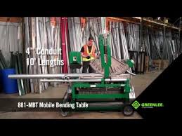 Greenlee 881 Mbt Mobile Bending Table Youtube