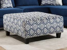 Shop for coffee table ottomans in ottomans. Albany Groovy Navy Oversized Cocktail Ottoman Royal Furniture Ottomans
