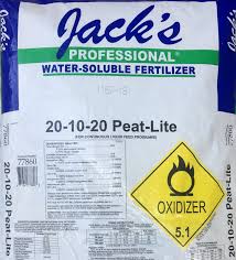 jacks pro 20 10 20 peat lite fertilizer
