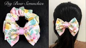 make bow scrunchies sewing tutorial