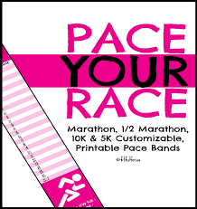 Free Customizable Printable Pace Band Fitful Focus