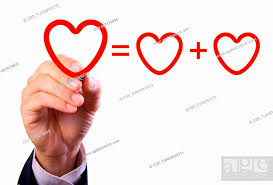 Hand Writing Love Mathematical Equation