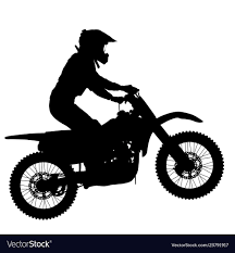 silhouette of motorcycle rider