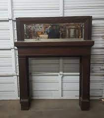 Salvage Oak Mission Style Fire Place