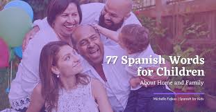 77 spanish words for children about