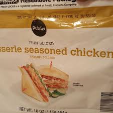 calories in publix thin sliced