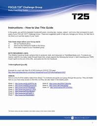 the weekly t25 coaching guide