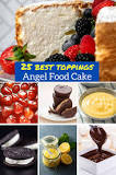 What is the best topping for angel food cake?