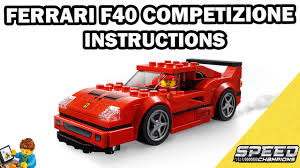 Sets, which take place in the town of heartlake, include the lego friends pop star recording studio, lego friends heartlake hair salon, and lego friends party train. Lego Instructions Ferrari F40 Competizione Speed Champions Lego Set 75890 Youtube