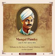 Ranoj Pegu on X: "The tale of revolutionary freedom fighter, Mangal Pandey  ignites the fire of nationalism and his valour inspires every Indian.  Remembering the hero of the Sepoy Mutiny of 1857,