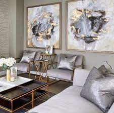 gold living room decor