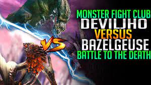 Deviljho VS Bazelgeuse! Epic Monster Battle - Monster Hunter World - YouTube