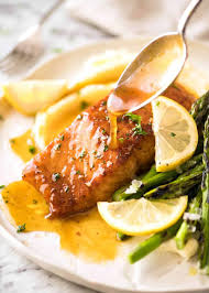 lemon honey glazed salmon recipetin eats