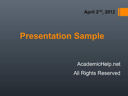 Free Sample Business Presentation Slides
