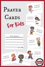 free prayer cards for kids