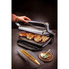 The optigrill features a powerful 1800 watt heating element, user friendly controls ergonomically located on the handle, and die cast aluminum plates with. Tefal Optigrill Xl Gc722d Online Kaufen Bei Netto