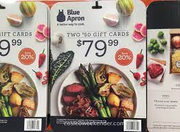 My neighbor and i can. Blue Apron 2 50 Gift Cards Costco Weekender