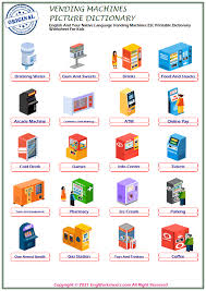 vending machines esl printable picture