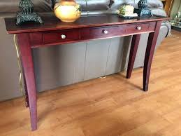 chalk painted sofa table redo chica