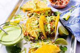 crunchy refried bean tacos by