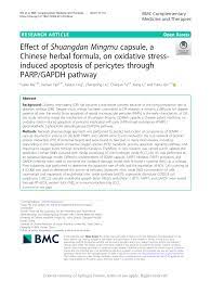 PDF) Effect of Shuangdan Mingmu capsule, a Chinese herbal formula, on  oxidative stress-induced apoptosis of pericytes through PARPGAPDH pathway