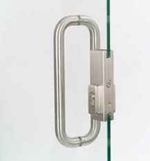 frameless glass door locks handles