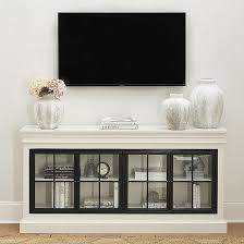 Delano Black Iron Door White Console Table