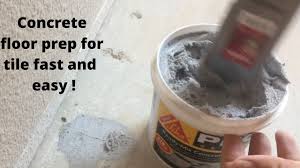 how to prepare concrete floor for tile