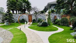 Trong các bản thiết kế biệt thự luôn kèm theo sân vườn để có được một cảnh quan hoàn chỉnh. 30 Máº«u San VÆ°á»n Biá»‡t Thá»± Ä'áº¹p Va Nguyen Táº¯c Bá»' Tri Sgl Saigon Landscape