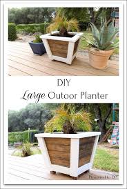 diy large farmhouse planter outdoor