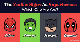 the zodiac signs as superheroes which