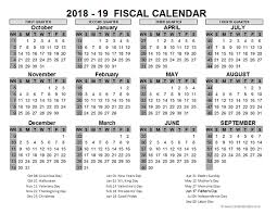 2018 Us Fiscal Year Template Free Printable Templates
