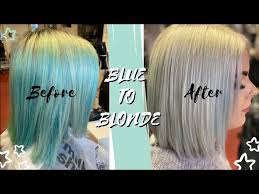 removing blue hair dye without bleach