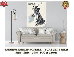 Great Britain Areas Large Poster Art