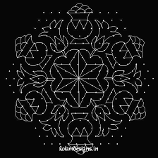 It is possible to draw a beautiful pongal kolam with pots or pot and sugar cane using just a 7 dot grid. Pongal Pulli Kolam7 Jpg 617 618 Rangoli Designs Rangoli Designs With Dots Kolam Designs