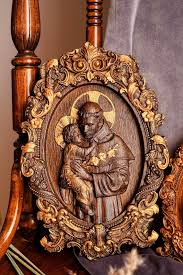 Saint Anthony Wood Carved