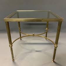 French Brass And Glass Top Coffee Table
