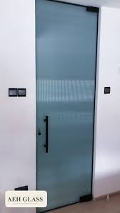 Fluted Laminated Swing Door With Black