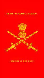 indian army flag sewa paramo dharma