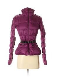 Details About Burberry Women Purple Coat Xs