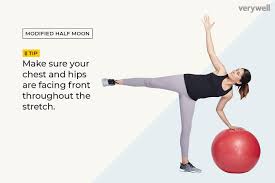 exercise ball stretches for balance and