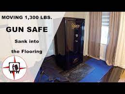 moving a 1 310 lbs gun safe sank into