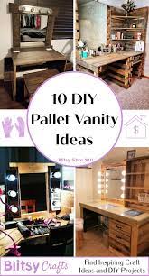 10 diy woden pallet vanity plans and