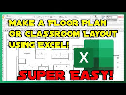 floor plan or clroom layout in excel