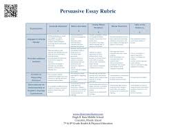 essay rubric   persuasive essay checklist informative essay rubric    